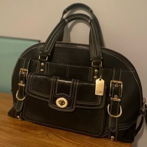 Vintage Black Coach Hampton Miranda Bag